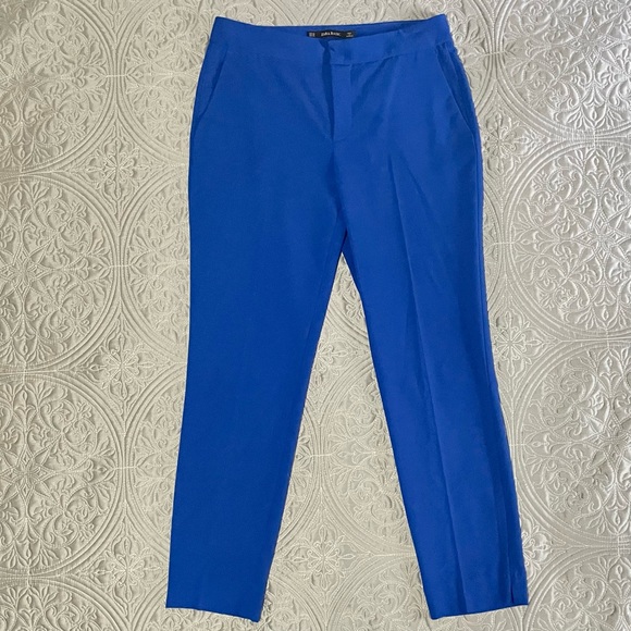Zara Blue Suit Pants - Picture 1 of 12